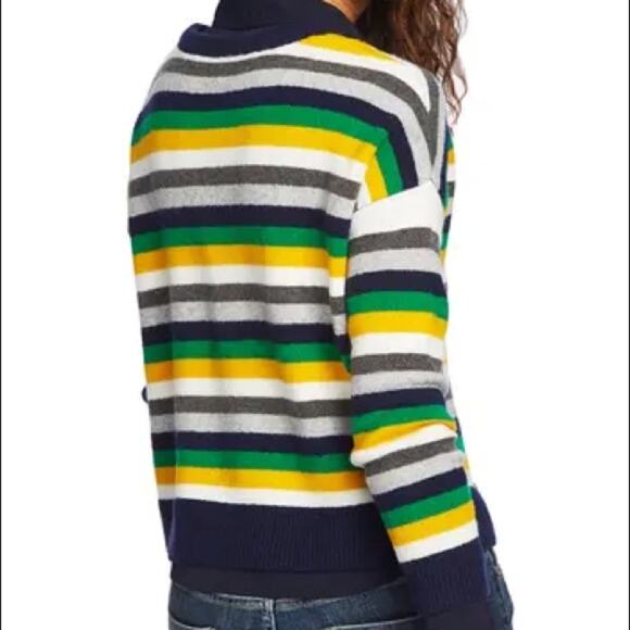 Court & Rowe NEW Sleeve Stripe Crop Sweater XS - Picture 2 of 7